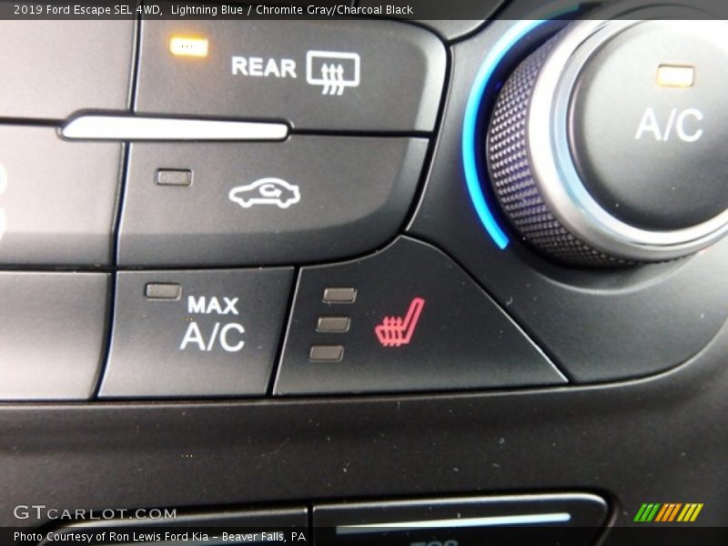 Lightning Blue / Chromite Gray/Charcoal Black 2019 Ford Escape SEL 4WD