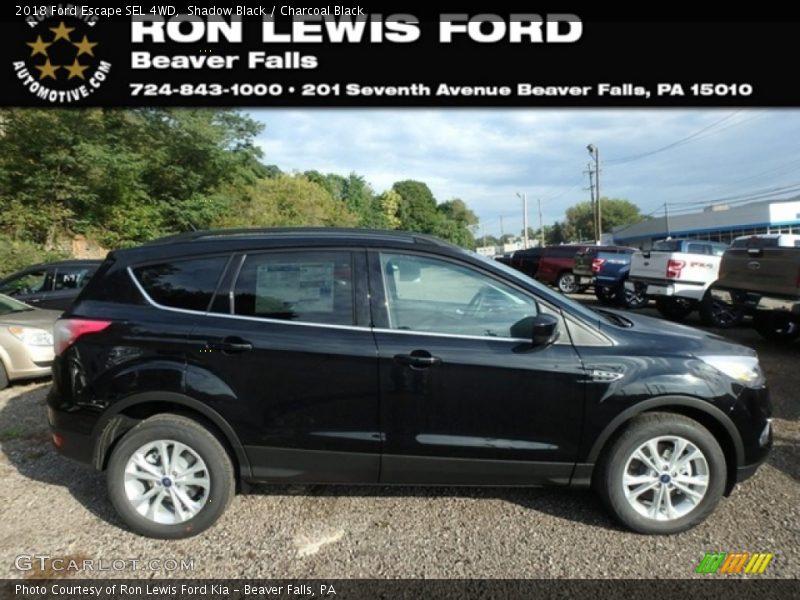 Shadow Black / Charcoal Black 2018 Ford Escape SEL 4WD