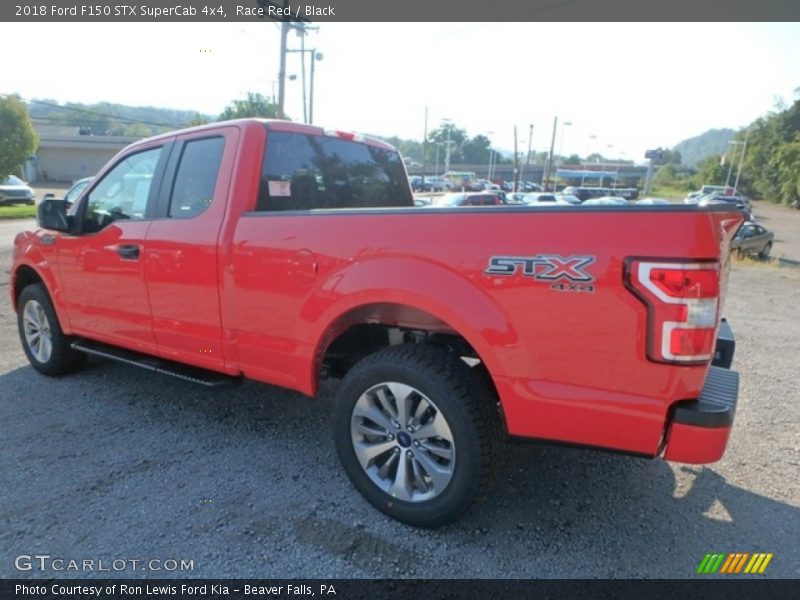 Race Red / Black 2018 Ford F150 STX SuperCab 4x4