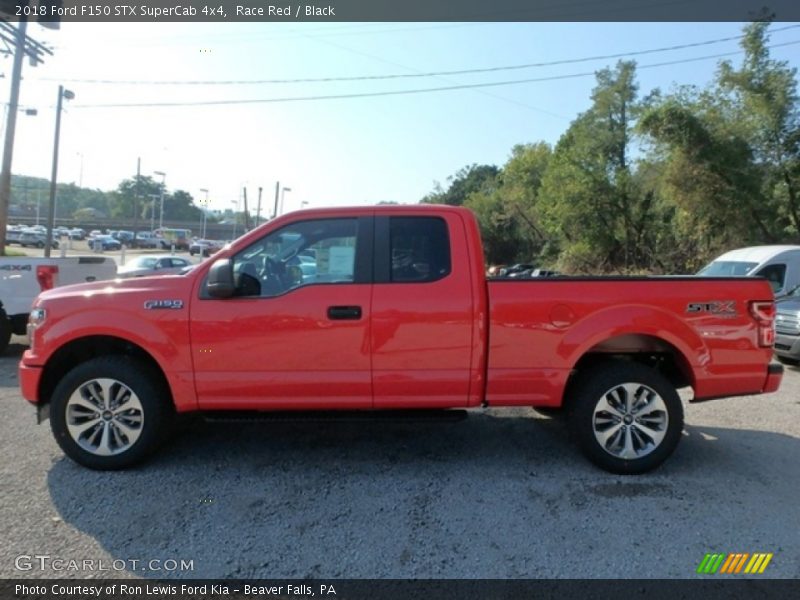Race Red / Black 2018 Ford F150 STX SuperCab 4x4