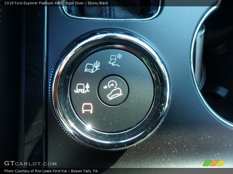 Ingot Silver / Ebony Black 2018 Ford Explorer Platinum 4WD