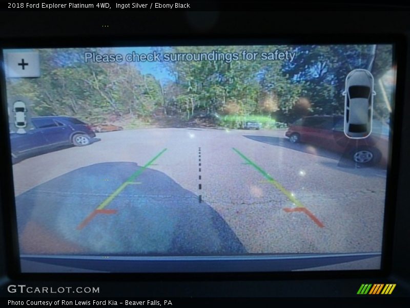 Ingot Silver / Ebony Black 2018 Ford Explorer Platinum 4WD