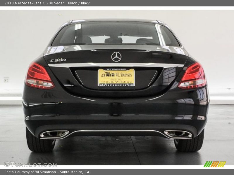 Black / Black 2018 Mercedes-Benz C 300 Sedan