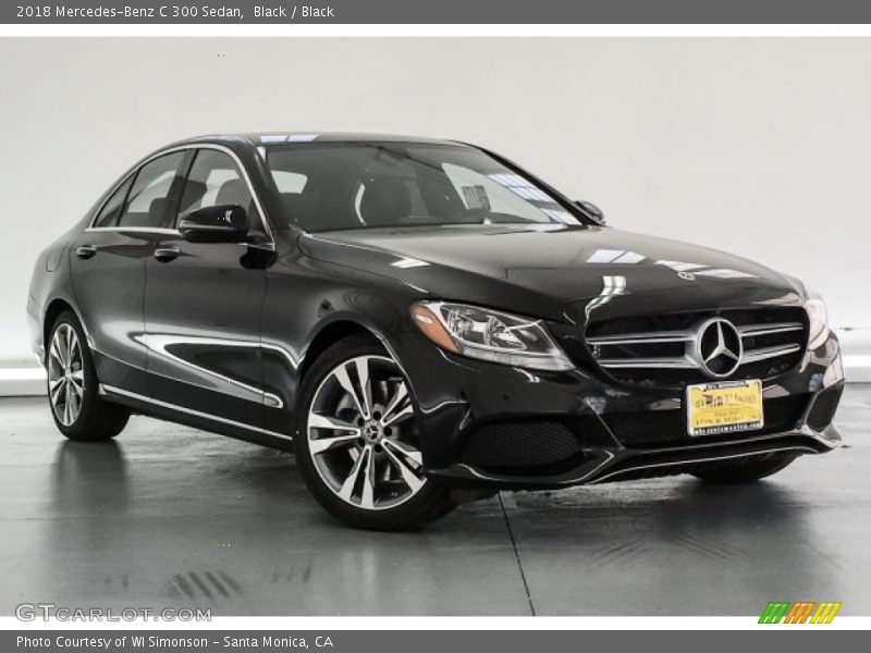 Black / Black 2018 Mercedes-Benz C 300 Sedan