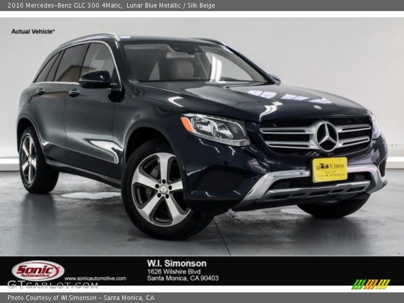 Lunar Blue Metallic / Silk Beige 2016 Mercedes-Benz GLC 300 4Matic