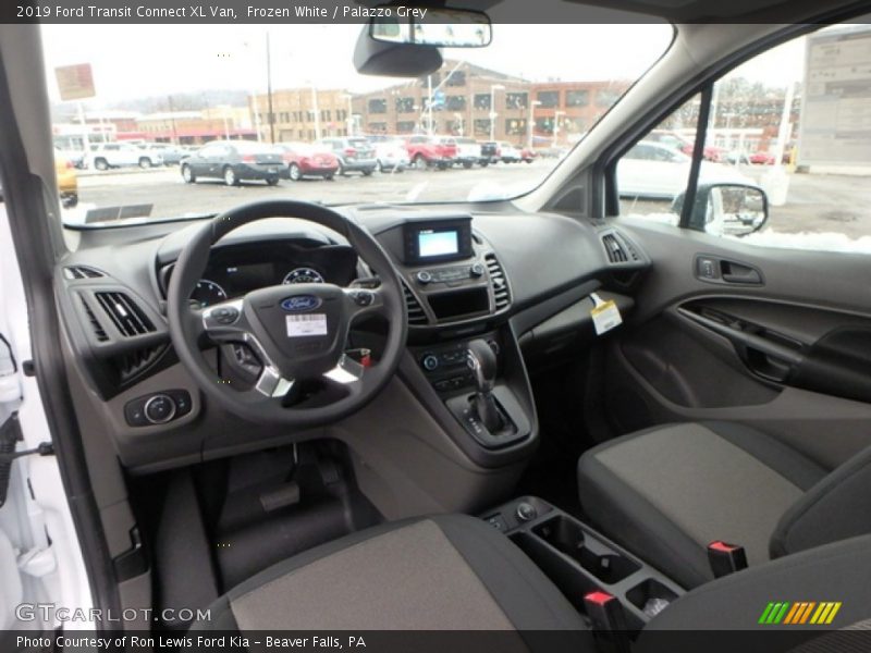 Frozen White / Palazzo Grey 2019 Ford Transit Connect XL Van