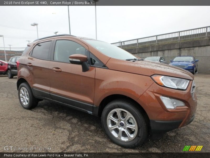 Canyon Ridge / Ebony Black 2018 Ford EcoSport SE 4WD