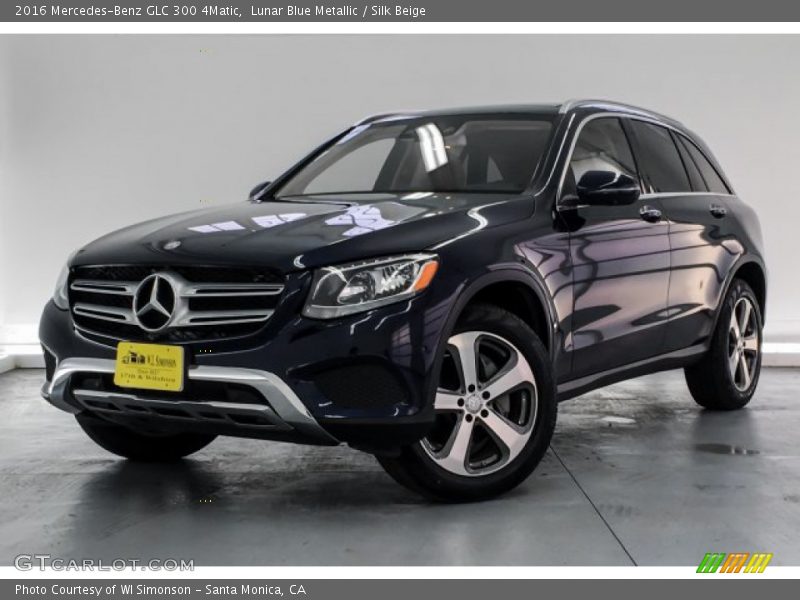 Lunar Blue Metallic / Silk Beige 2016 Mercedes-Benz GLC 300 4Matic