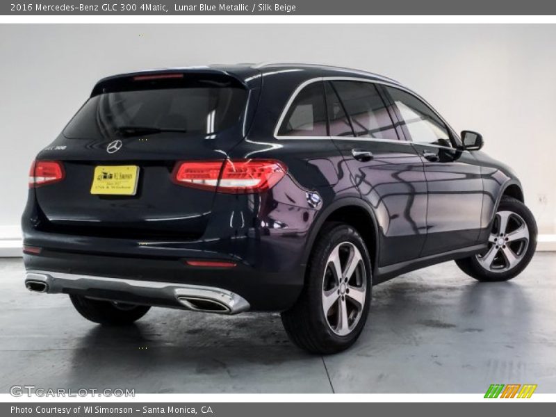 Lunar Blue Metallic / Silk Beige 2016 Mercedes-Benz GLC 300 4Matic