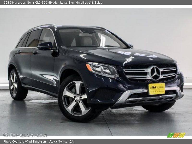 Lunar Blue Metallic / Silk Beige 2016 Mercedes-Benz GLC 300 4Matic