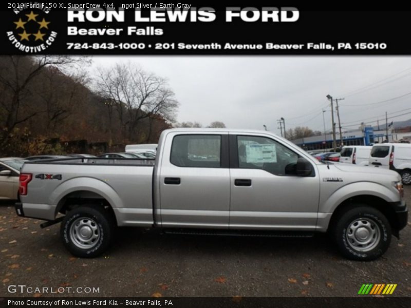 Ingot Silver / Earth Gray 2019 Ford F150 XL SuperCrew 4x4