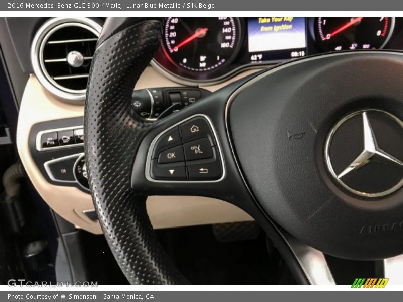 Lunar Blue Metallic / Silk Beige 2016 Mercedes-Benz GLC 300 4Matic
