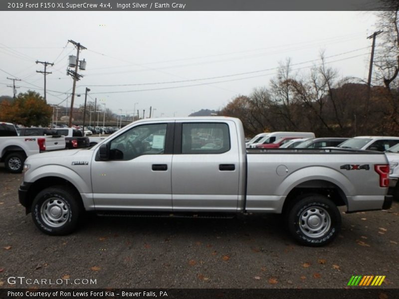 Ingot Silver / Earth Gray 2019 Ford F150 XL SuperCrew 4x4