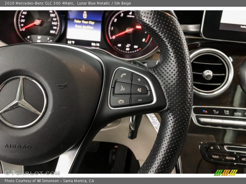 Lunar Blue Metallic / Silk Beige 2016 Mercedes-Benz GLC 300 4Matic