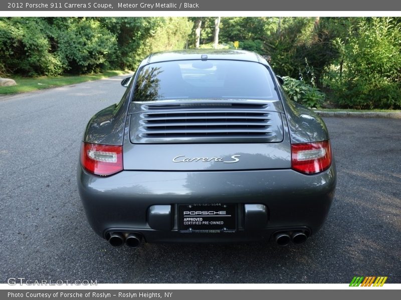 Meteor Grey Metallic / Black 2012 Porsche 911 Carrera S Coupe