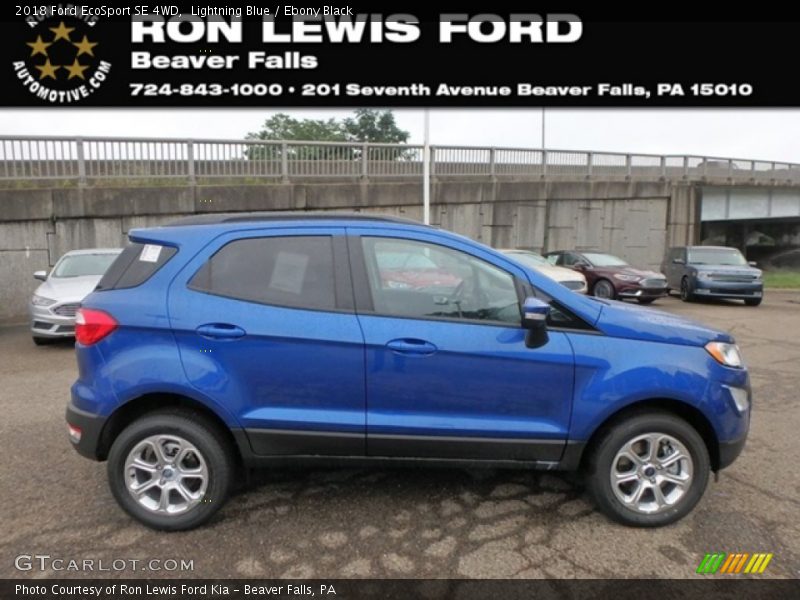 Lightning Blue / Ebony Black 2018 Ford EcoSport SE 4WD
