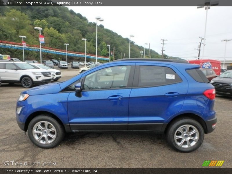 Lightning Blue / Ebony Black 2018 Ford EcoSport SE 4WD