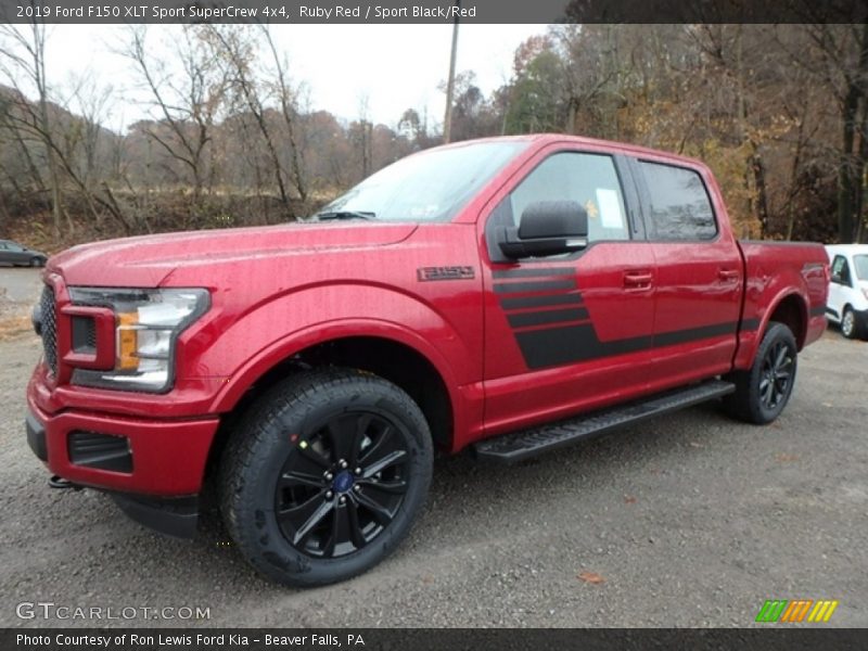 Ruby Red / Sport Black/Red 2019 Ford F150 XLT Sport SuperCrew 4x4