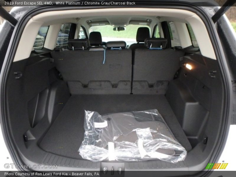 White Platinum / Chromite Gray/Charcoal Black 2019 Ford Escape SEL 4WD