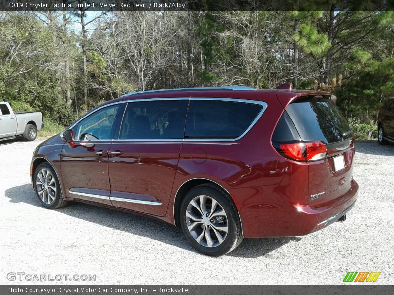 Velvet Red Pearl / Black/Alloy 2019 Chrysler Pacifica Limited