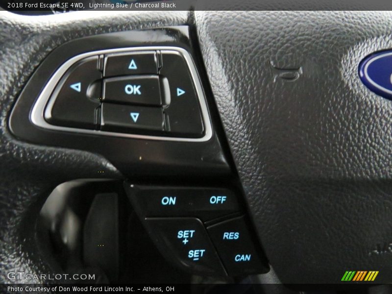 Lightning Blue / Charcoal Black 2018 Ford Escape SE 4WD