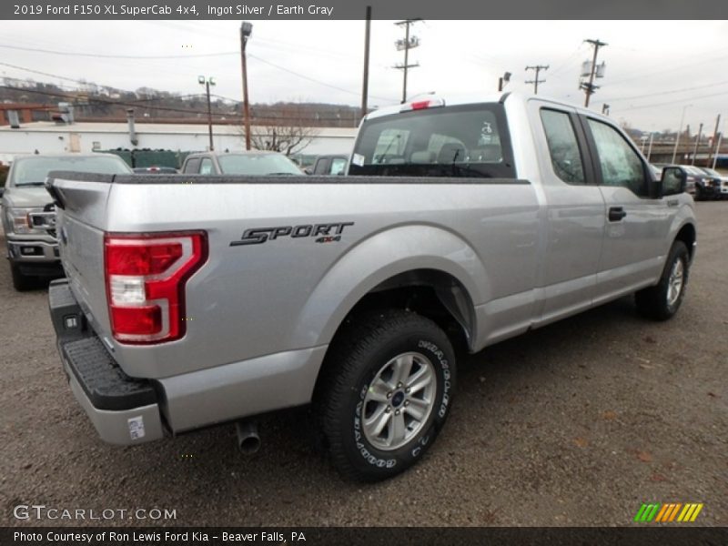 Ingot Silver / Earth Gray 2019 Ford F150 XL SuperCab 4x4