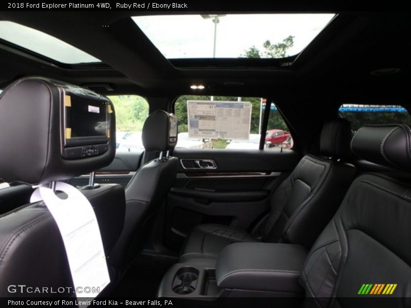 Ruby Red / Ebony Black 2018 Ford Explorer Platinum 4WD