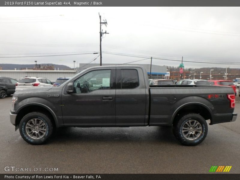 Magnetic / Black 2019 Ford F150 Lariat SuperCab 4x4