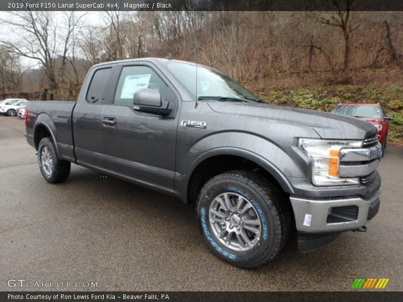 Magnetic / Black 2019 Ford F150 Lariat SuperCab 4x4
