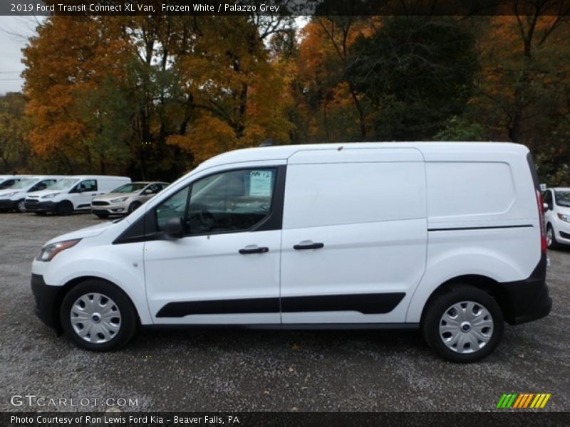 Frozen White / Palazzo Grey 2019 Ford Transit Connect XL Van