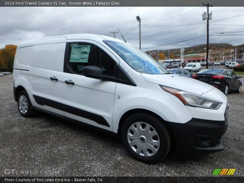 Frozen White / Palazzo Grey 2019 Ford Transit Connect XL Van