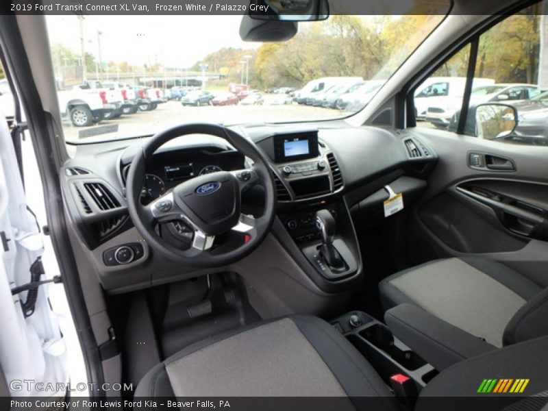 Frozen White / Palazzo Grey 2019 Ford Transit Connect XL Van