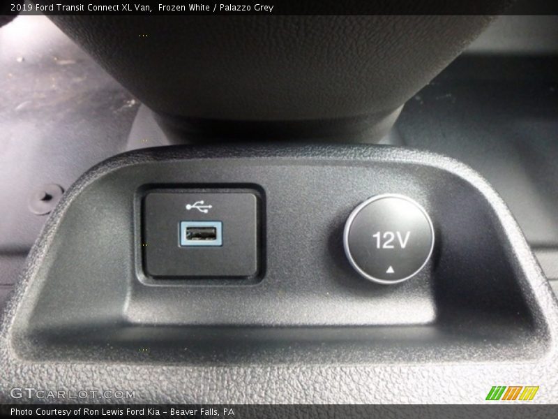 Frozen White / Palazzo Grey 2019 Ford Transit Connect XL Van