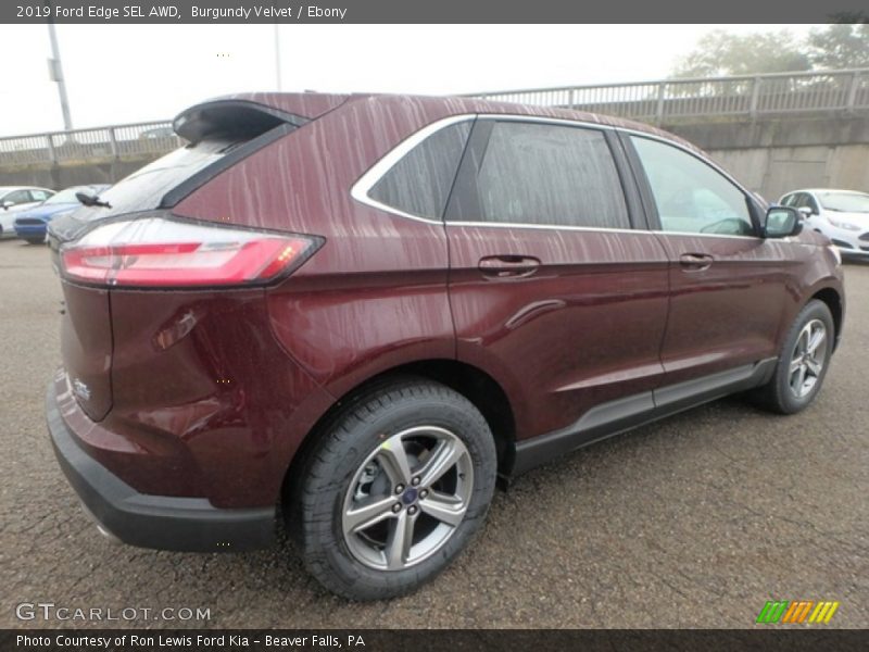 Burgundy Velvet / Ebony 2019 Ford Edge SEL AWD