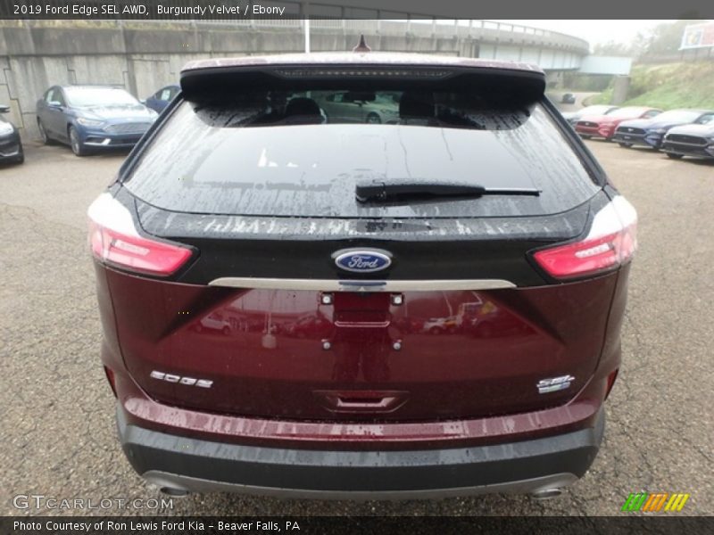 Burgundy Velvet / Ebony 2019 Ford Edge SEL AWD