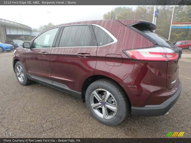 Burgundy Velvet / Ebony 2019 Ford Edge SEL AWD