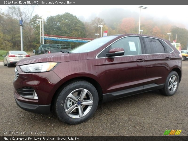 Burgundy Velvet / Ebony 2019 Ford Edge SEL AWD