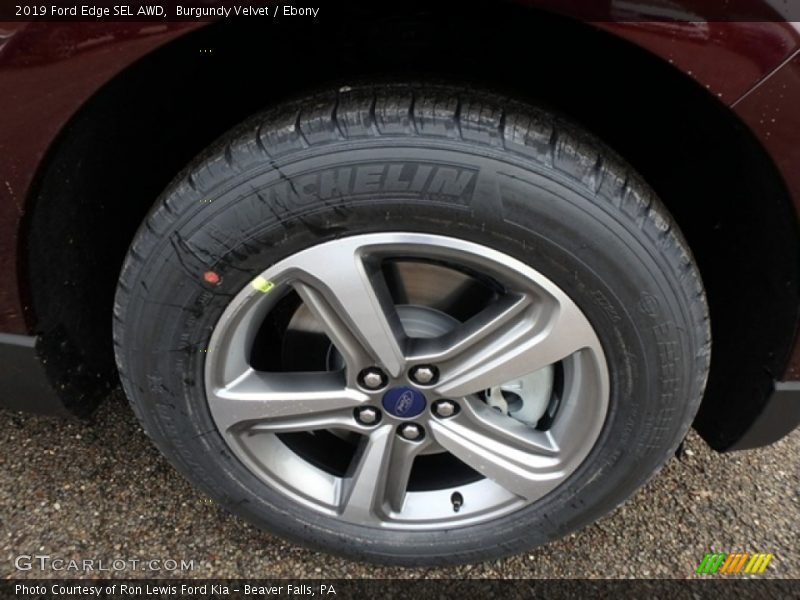 Burgundy Velvet / Ebony 2019 Ford Edge SEL AWD