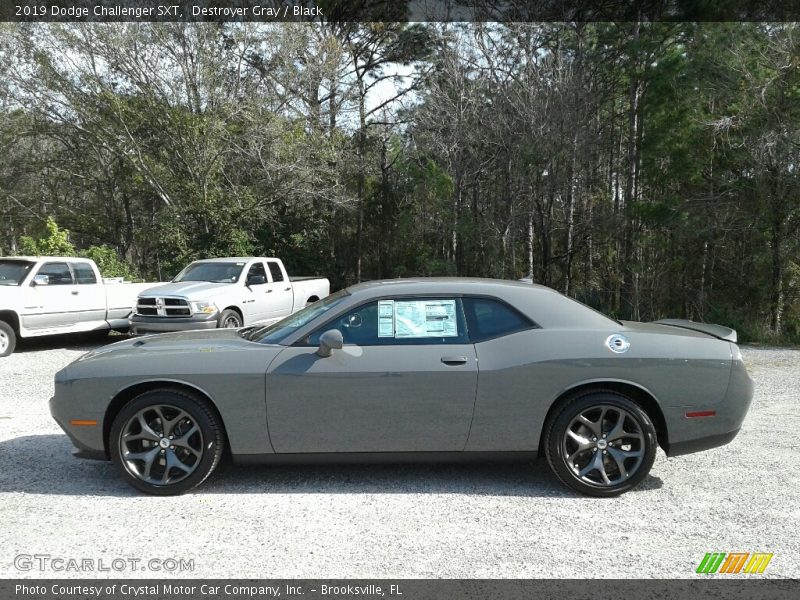 Destroyer Gray / Black 2019 Dodge Challenger SXT