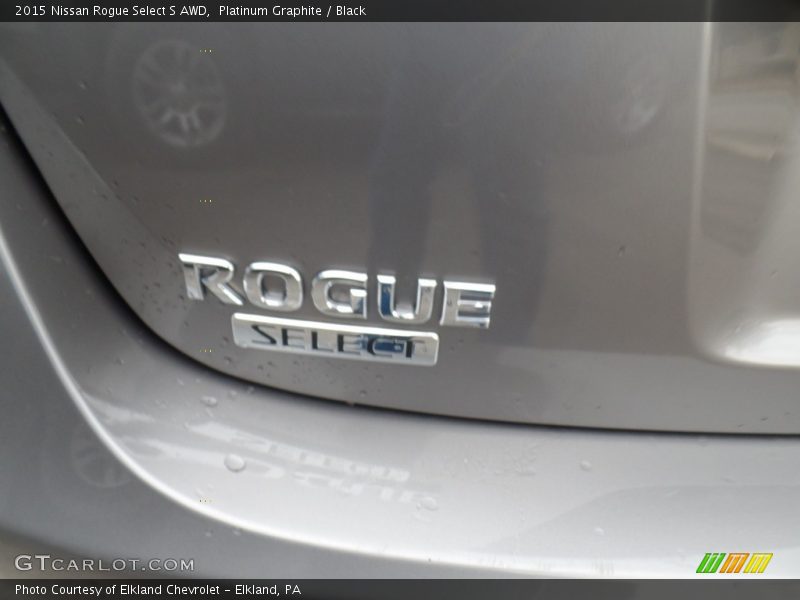 Platinum Graphite / Black 2015 Nissan Rogue Select S AWD