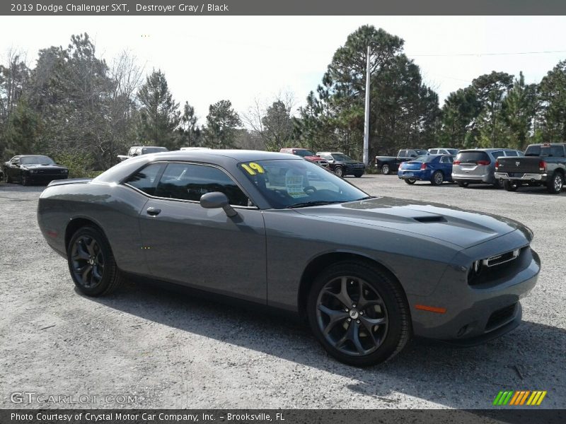 Destroyer Gray / Black 2019 Dodge Challenger SXT