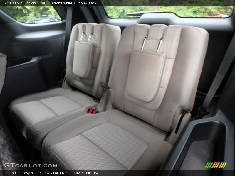 Oxford White / Ebony Black 2018 Ford Explorer FWD