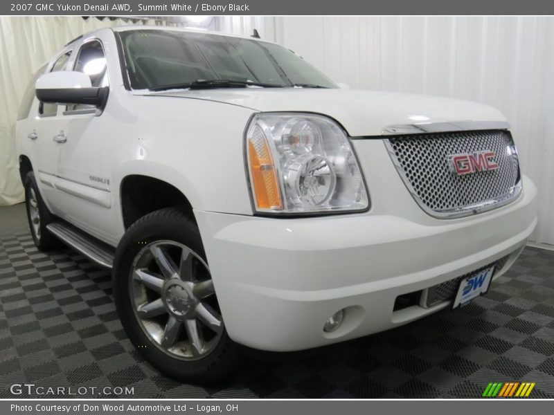 Summit White / Ebony Black 2007 GMC Yukon Denali AWD