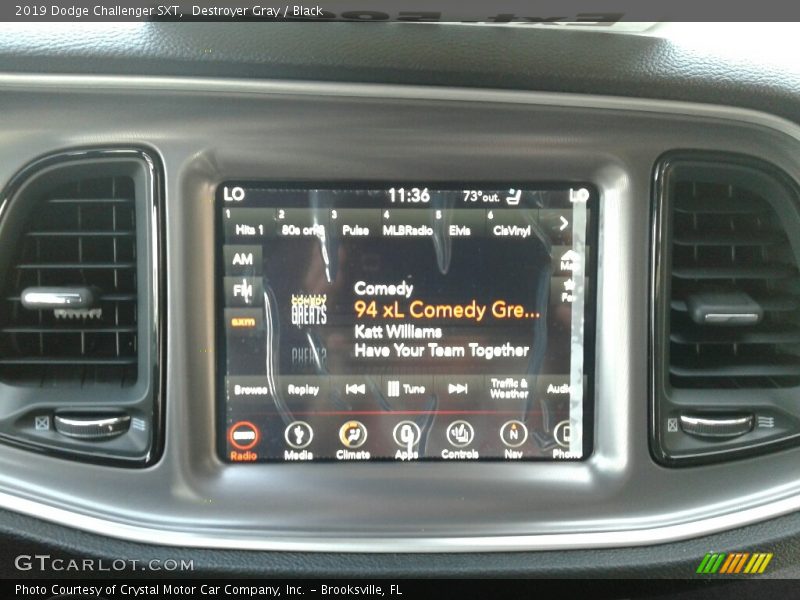 Destroyer Gray / Black 2019 Dodge Challenger SXT