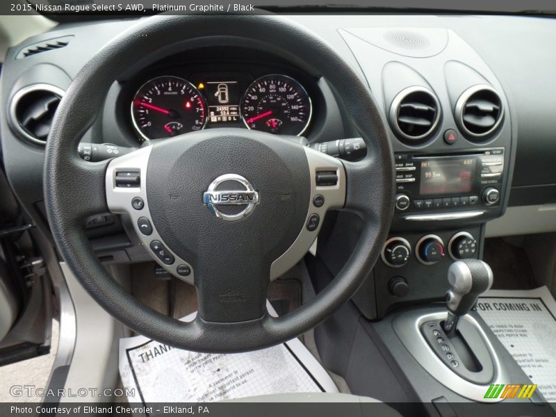 Platinum Graphite / Black 2015 Nissan Rogue Select S AWD