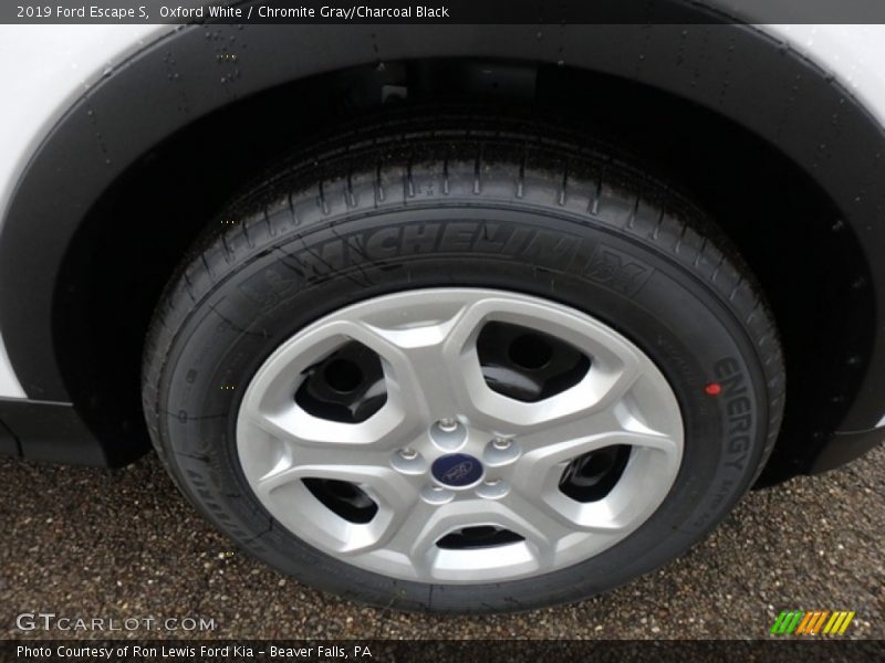 Oxford White / Chromite Gray/Charcoal Black 2019 Ford Escape S