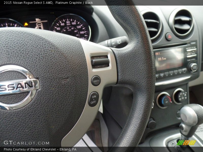Platinum Graphite / Black 2015 Nissan Rogue Select S AWD