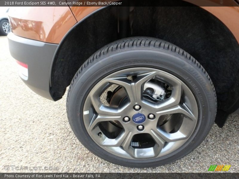Canyon Ridge / Ebony Black/Copper 2018 Ford EcoSport SES 4WD