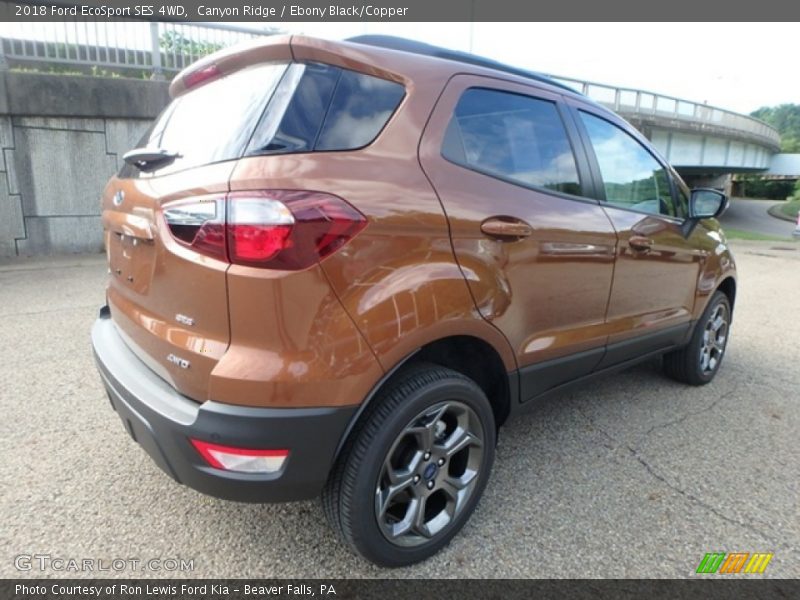 Canyon Ridge / Ebony Black/Copper 2018 Ford EcoSport SES 4WD