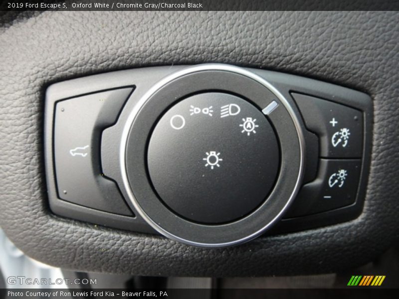 Oxford White / Chromite Gray/Charcoal Black 2019 Ford Escape S